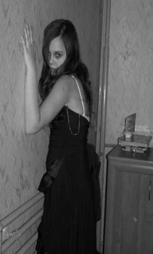 monochrome, dress