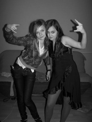 fun, jeans, standing, monochrome