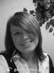 hair, smile, monochrome