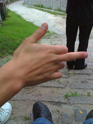 nail, hand, jeans