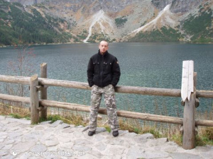 mountain, lake