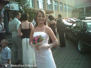 person, dress, car, flower, gown