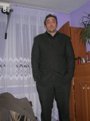 outerwear, standing