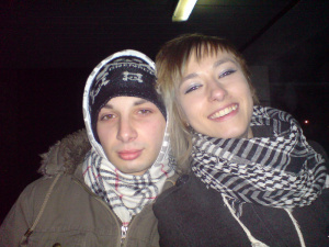 outerwear, fun, smile, cool, scarf