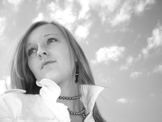 smile, monochrome