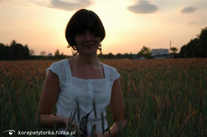 field, smile, sky