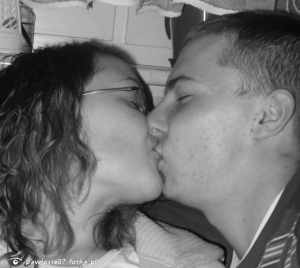 ear, monochrome, love, interaction