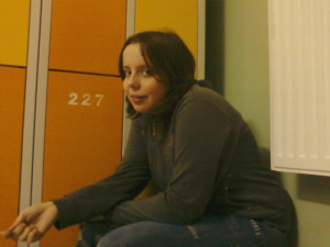 hand, sitting