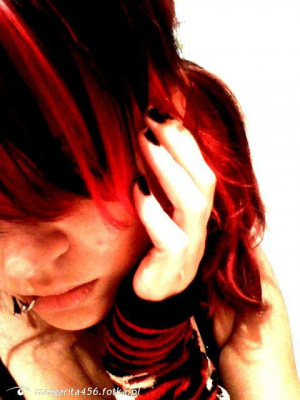 mouth, hair, hand