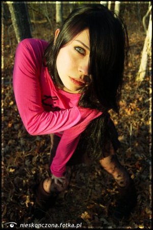 hair, smile, forest