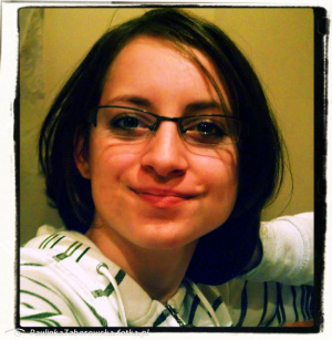 smile, glasses