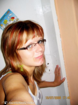 hair, hand, glasses