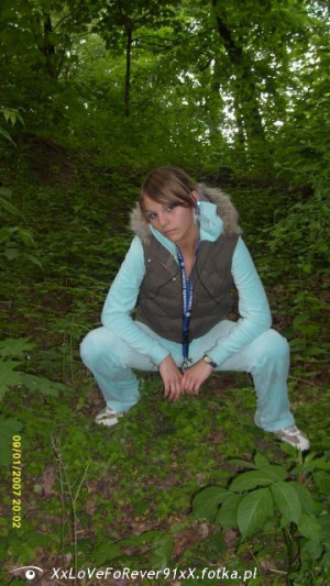 outerwear, sitting, forest