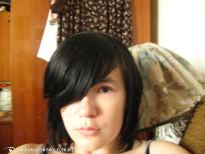 hair, selfie, bangs
