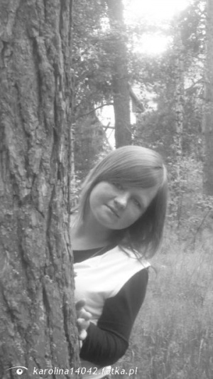 smile, monochrome, forest