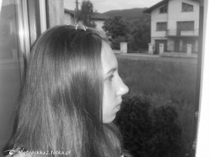 hair, monochrome