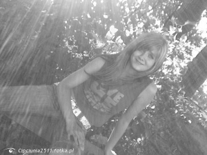 smile, monochrome