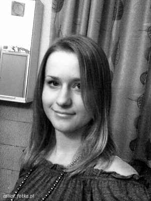hair, smile, monochrome