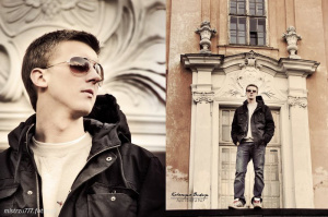 jacket, jeans, cool, glasses, standing, monochrome, sunglasses, leather