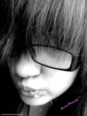mouth, eyelash, hair, skin, smile, cool, glasses, ear, monochrome, bangs