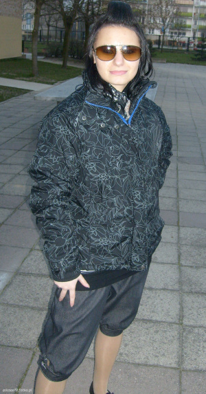 jacket, outerwear, textile, jeans, denim, cool, sunglasses, shorts