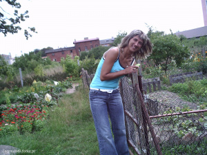 jeans, denim, garden