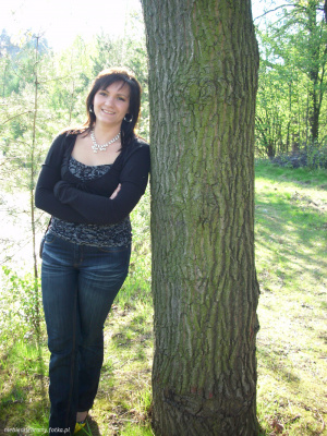 jeans, denim, forest, trunk