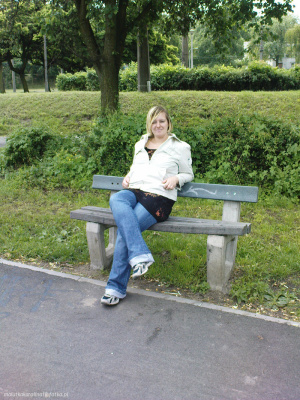 jeans, denim, sitting, leisure, bench