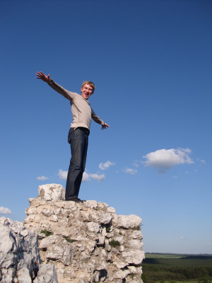 jeans, standing, rock