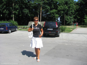 vehicle, car, shorts, asphalt