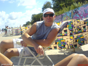 fun, sitting, leisure, muscle, vacation, sunglasses, beach