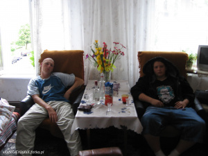 fun, sitting, room, interaction