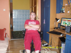 muscle, standing, room, chair, desk