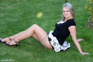 sitting, leisure, model, dress