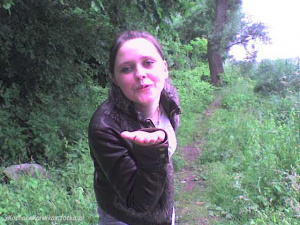 jacket, outerwear, smile, forest