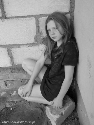 sitting, monochrome