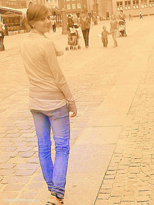 jeans, standing