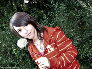 hair, jacket, outerwear, smile, cool