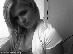 smile, monochrome