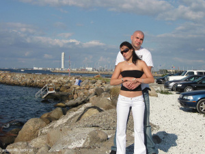 car, beach