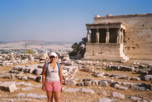 vacation, shorts, ruins