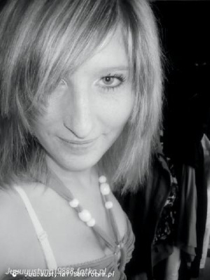 hair, smile, monochrome, bangs