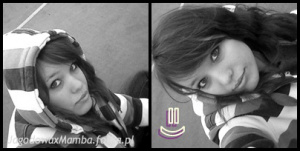 smile, monochrome