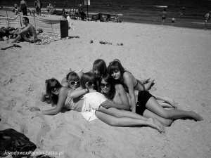 fun, vacation, monochrome, beach, sand