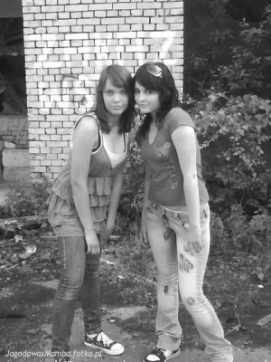jeans, smile, standing, monochrome