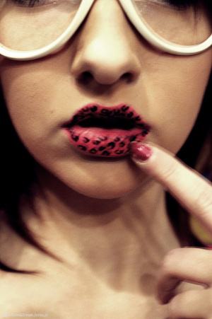 skin, glasses