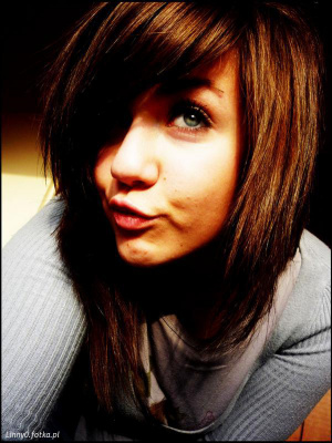 mouth, hair, cool, bangs
