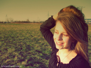 hair, smile