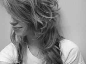 hair, monochrome