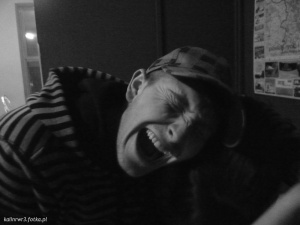mouth, monochrome